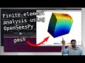 FEA using OpenSeesPy and gmsh