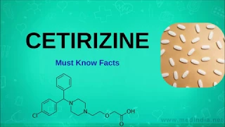 Cetirizine Drug Used to Treat Cold and Several Allergic Symptoms