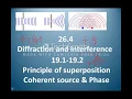 Chapter 26 diffraction and interference