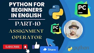 Assignment Operator in Python by hatcoder python tutorial