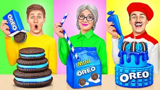 أنا مقابل جدتي في تحدي تحضير الطعام لحظات مضحكة Mega DO Challenge 