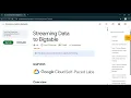 Streaming Data to Bigtable
