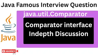 Comparator Interface Java Interview Question and Answer