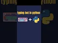 Typing bot in python