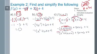 Int 3 1-4-1 Function Notation