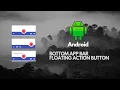 Android Bottom App Bar Floating Action Button Material Design Components Android Studio