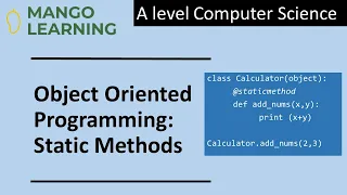 Static Methods in Python OOP