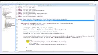 Read large file using AsynchronousFileChannel With CompletionHandler - Java NIO