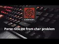 Codewars kyu 8 - Parse nice int from char problem javascript