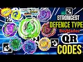 All New Strongest DEFENCE Beyblades QR Codes - Beyblade Burst QuadStrike App