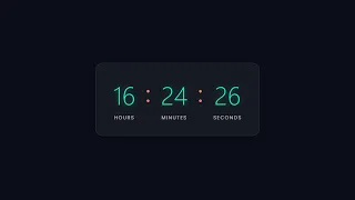 Dynamic Digital Clock with Glowing Neon Effects HTML - CSS