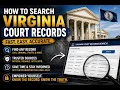 How to search Virginia court records