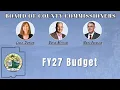26 Board of County Commissioners FY27 Budget Deliberations