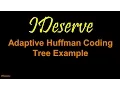 Adaptive Huffman Coding Tree Example