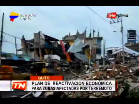 Plan de reactivación económica para zonas afectadas por terremoto