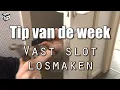 Hoe een vastgekleefd slot losmaken na het schilderen?