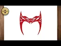 How to draw scarlet witch crown