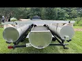 Tri Toon build pt2 custom transom and 3rd toon finished