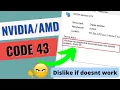 Windows has stopped this device because it has reported problem NVIDIA graphic card code 43