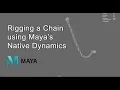 Rigging a chain in Maya 2017 Dynamics