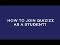 How to join quizizz as a student