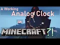 A Redstone Analog Clock in Minecraft