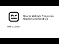 Robot Framework - How to Validate Response Headers and Cookies