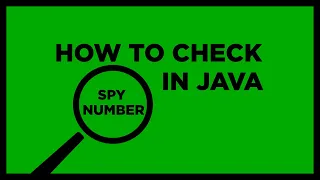 How to check Spy number in java