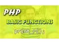 PHP Basic Functions - print