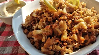 قرنبيط مكمور بالزيت من المطبخ الحلبي Cauliflower 