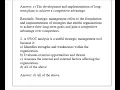 BUSMHR 4490 Strategic Management Q A w Rationales 2026 Complete And Verified Study material