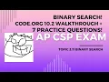 AP CSP Topic 3 11 - Binary and Linear search