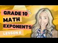 Simplifying Exponents - Grade 10