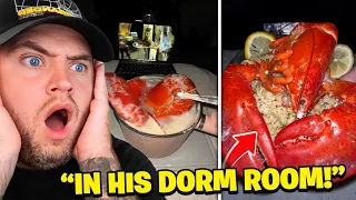 He Makes 5-STAR Meals in His DORM ROOM!