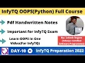 InfyTQ Preparation 2022 OOPS Python in One Learn OOPS for Infytq Exam
