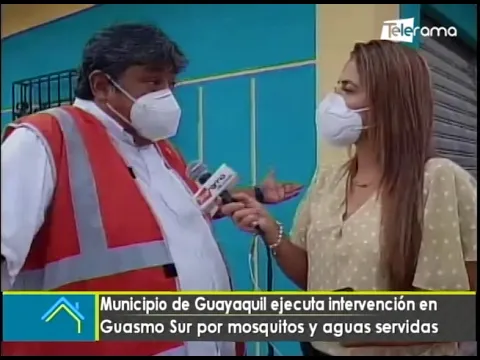 Municipio de Guayaquil ejecuta interviene en Guasmo Sur por mosquitos y aguas servidas