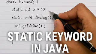 Static keyword in Java With Code Example