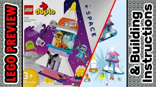 PREVIEW: 10422, LEGO Duplo, 3in1 Space Shuttle Adventure​ & Building Instructions! LEGO 2024
