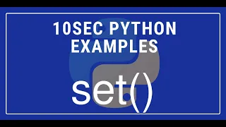 10sec Python Examples set Built in Function by Code Recipe