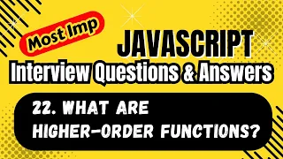 Top JavaScript Expert Reveals BEST Higher-Order Functions Techniques