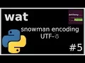 wat - snowman encoding python