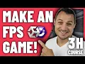 Make a FIRST PERSON SHOOTER in UNITY - 3 HOUR COURSE