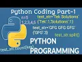 Python Coding for beginners Part-1 Tek Solutions