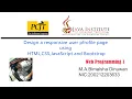 Design a responsive user profile page using HTML CSS JavaScript and Bootatrp