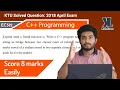 Friend function acting as a bridge between classes 2018 April C KTU Malayalam