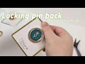 Opening Locking Pin Backs