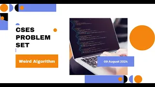 Weird Algorithm CSES Solution CSES Problem Set