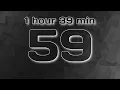 1 hour 40 minute 100 minute 6000 second Count Up Timer - Silent