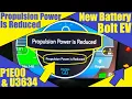 Chevy Bolt EV High Voltage Battery Replacement Propulsion Power Reduced P1300 U3634 OBD2 Codes