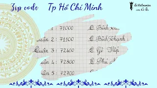 Zip code Saigon Hochiminh City Latest Vietnam Zip code 2023 Le vietnamien avec Co Ba